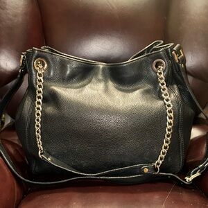 Michael Kors Black Pebbled Leather Bag